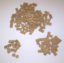 115 Used LEGO 1 x 2 - 1 x 1 - 2 x 2 Corner Dark Tan Plate 3024 - 3023 - 2420 - £7.82 GBP