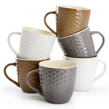 Elama Honeycomb 6-Piece 15 oz. Mug Set, Assorted Colors - $1,266.97 MXN
