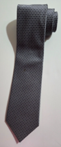 Donald J. Trump Signature Collection Necktie Tie Black &amp; Silver Geometric - $19.99