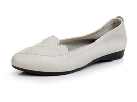 CEYANEAO   Fashion Loafers Genuine Leather Single Shoes Woman Soft Casual Flat S - £54.55 GBP