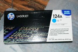 New HP 124A Q6000A Cyan Toner Cartridge Genuine OEM For LaserJet Sealed Box - $49.50