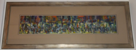 Mid Century Modern Abstract Gouache Painting On Board Signed Matted And Framed - £1,199.60 GBP