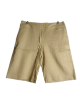 George ME by Mark Eisen Ibiza Shorts Womens Size 10 Linen Blend Khaki - $14.84