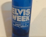 Elvis Presley Tall Shot Glass Blue Elvis Week 2010 Memphis Tennessee - $8.90