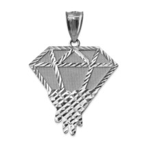 Sterling Silver Diamond Dripping DC Pendant - $24.99
