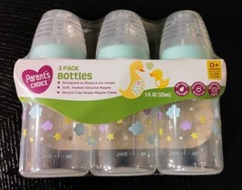 3PK Parent&#39;s Choice Slow Flow 5oz Baby Bottles Newborns 0-6 Months SAME-DAY SHIP - £8.46 GBP