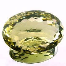 Superb A+ 71.8Ct Clear Fine Natural Lemon Quartz Oval Faceted Gemstone - £42.65 GBP