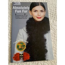 Leisure Arts Absolutely Fun Fur 8 Crochet &amp; Knit Pattern Book - £4.65 GBP