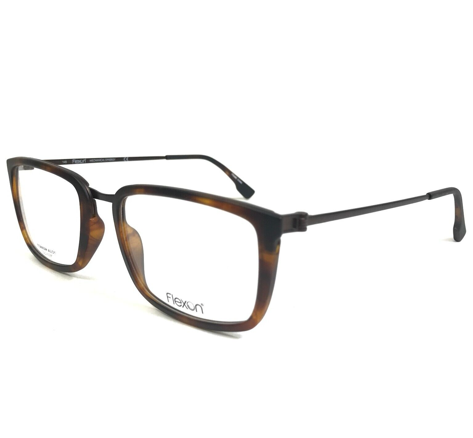Primary image for Flexon Eyeglasses Frames E1082 215 Matte Brown Tortoise Square 55-21-145