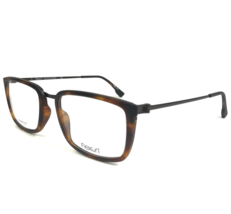 Flexon Eyeglasses Frames E1082 215 Matte Brown Tortoise Square 55-21-145 - £86.39 GBP