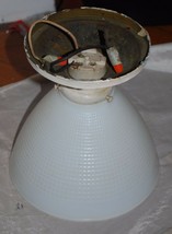 Vintage Milk Glass Light Fixture - £36.75 GBP