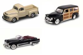 Diecast Car Package Three 1/43 Scale 1940S Classics - $63.99