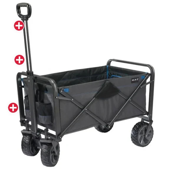 Mac Sports XL Heavy Duty 350lb Cap. Folding Wagon w/ Big Wheels Brakes Tailgate Item image 4