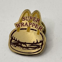 McDonald’s Super Wrapper Employee Crew Fast Food Enamel Lapel Hat Pin - $5.95
