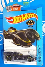 Hot Wheels 2015 Batman Series #62 Batmobile Dark Chrome w Yellow Pinstripes PR5s - £5.59 GBP