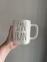 Rae Dunn Coffee Mug Cup White Black San Fran Cali Golden Gate Bridge California - £12.13 GBP