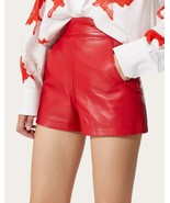 Stylish Women  Cocktail Party Pants Red Wear   Designer Shorts Genuine L... - $141.55 CAD
