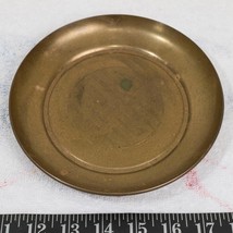 Vintage Brass Shallow Dish Decorative jp - $34.64