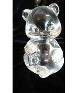 Fenton Art Glass Crystal Clear Bear Figurine Made in USA - £19.54 GBP