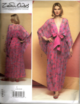 Vogue V1627 Zandra Rhodes Special Occasion Dress Misses L to XL UNCUT Pattern - £17.63 GBP