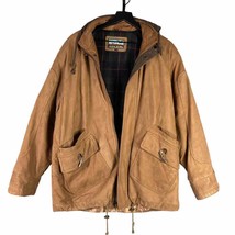 Adler Vintage Genuine Leather Jacket Men&#39;s Size M Brown Medium 90s Biker... - £112.88 GBP