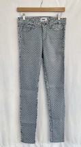 Paige Denim Emily Ultra Skinny Jeans Art Deco Size 28 27 Stretch Blue Fl... - $11.99