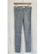 Paige Denim Emily Ultra Skinny Jeans Art Deco Size 28 27 Stretch Blue Fl... - $221.14 MXN