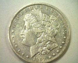 1902 MORGAN SILVER DOLLAR ABOUT UNCIRCULATED AU NICE ORIGINAL COIN BOBS ... - $65.00