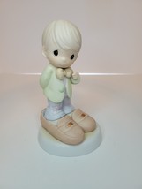 Vtg Collectible Precious Moments Figurine, 532061 Who&#39;s Gonna Fill Your Shoes - $23.75