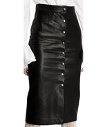 Skirt Leather Long Size Maxi Womens Lambskin Genuine Vintage Women Lined... - $163.41 CAD+