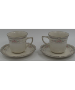 Noritake Rothschild 7293 China Flat Cup and Saucer Floral - $16.23 CAD