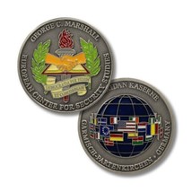 George C. Marshall Europ EAN Center For Security Studies 1.75&quot; Challenge Coin - £27.41 GBP