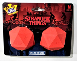Netflix Stranger Things Dog Dice Fetch Ball Toy M 25-50 Lb - £15.61 GBP
