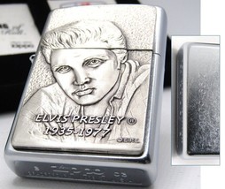 Elvis Presley 1935-1977 King of Rock&#39;n Roll Limited Zippo Oil Lighter 2003 MIB - £102.20 GBP