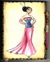 Disney Princess Mulan Designer Collection Notebook Journal Limited Edition - $55.69