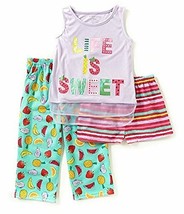 Girl&#39;s Life Is Sweet Summer Watermelon 3-Piece Pajama Set, Size 7/8 - $14.84