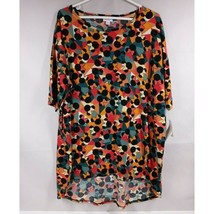 NWT Lularoe Irma Tunic Multi-Color Mosaic With Minnie Mouse Heads Design XL - £12.39 GBP