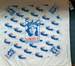Vintage Handkerchief/Bandana Statue of Liberty 1886 new w/ tag Small Print NOS - £15.62 GBP