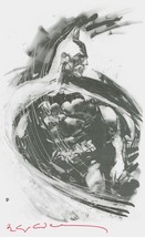 Bill Sienkiewicz SIGNED Batman The Dark Knight DC Comics B&amp;W Art Print - £46.70 GBP