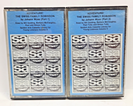 Cassette Tape Adventure The Swiss Family Robinson Part 1 &amp; 2 Spoken Arts - $8.99