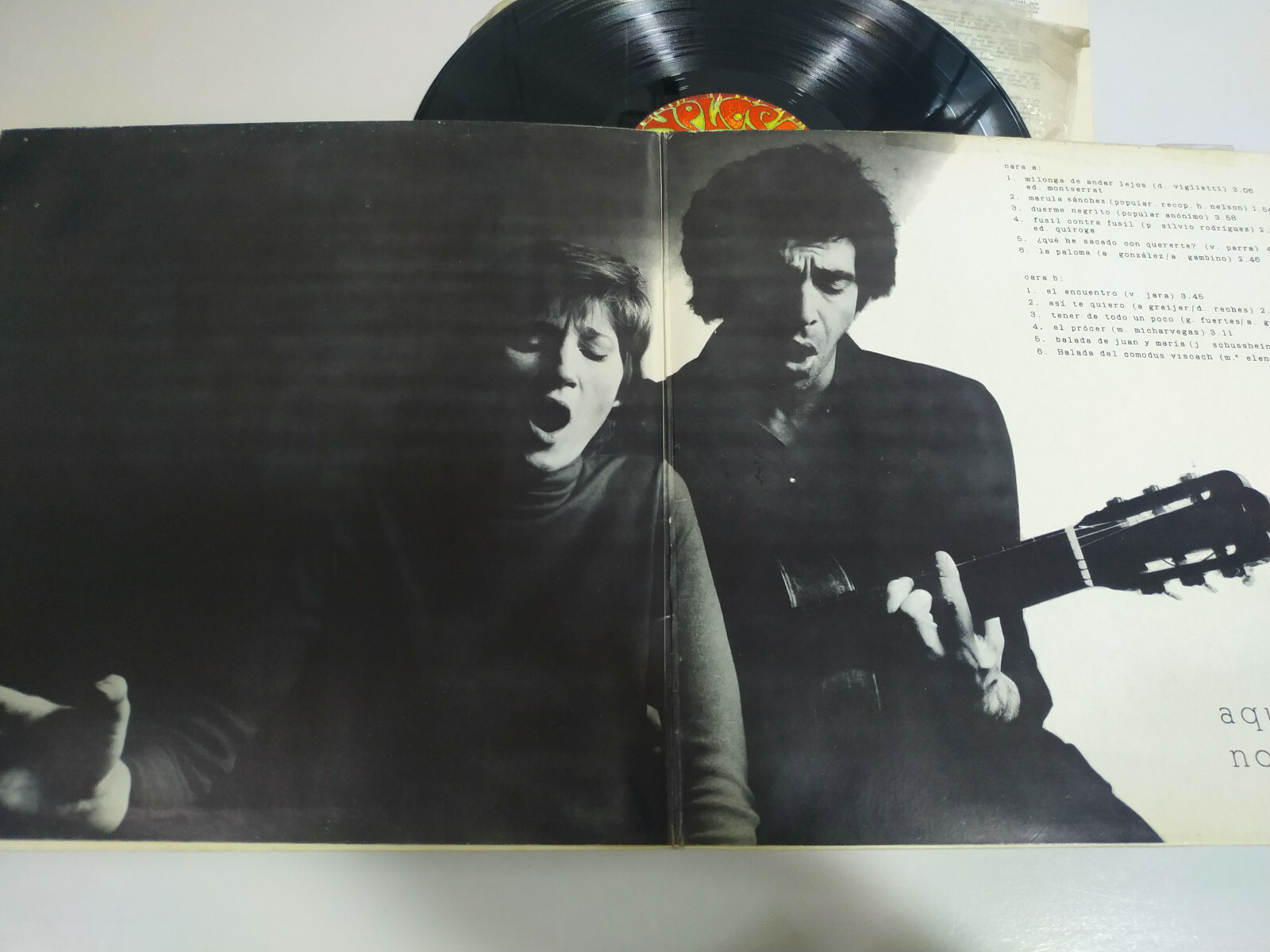 Claudina Y Alberto Gambino aqui Dove NOS Ven 1974 - LP vinilo 12 " VG/VG 3T Item image 6