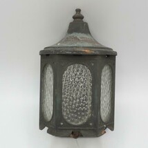 Small Metal Wall Sconce Lamp Porch Light Halloween Haunted House - $64.34