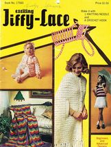 Vintage Jiffy Lace Cape Afghan Shawl Baby Smock Crochet Patterns - £10.04 GBP