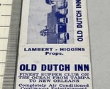 Matchbook Cover  Old Dutch Inn  restaurant  Panama City Beach, FL  gmg  ... - $12.38