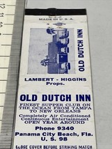 Matchbook Cover  Old Dutch Inn  restaurant  Panama City Beach, FL  gmg  ... - £9.71 GBP