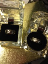 &quot;LOVE&quot; and &quot;BELIEVE&quot; Sterling Silver Designer RINGS - LA 925 - Size 8 - £31.90 GBP