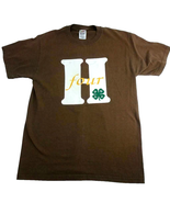 4H Club T shirt Men Size M Brown 50/50 Fruit of the Loom Best Four H Vin... - $7.95