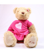  FAO Schwartz Teddy Bear Heart Pink Dress 10&quot; Seated Toys R Us 2012 Swee... - €9,87 EUR