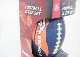 Franklin Denver Broncos NFL Jr Football &amp; Tee Set Orange and Blue Grip-Rite NIB - £13.30 GBP