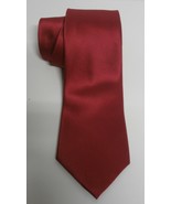 Men&#39;s Solid Red 100% Silk Tie, Croft &amp; Barrow - £14.12 GBP